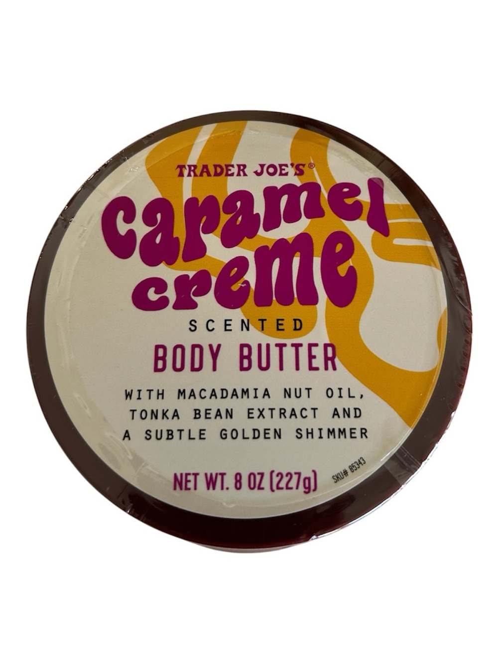 Caramel Creme Scented Body Butter - Golden (8 oz) Trader Joe’s New Sealed